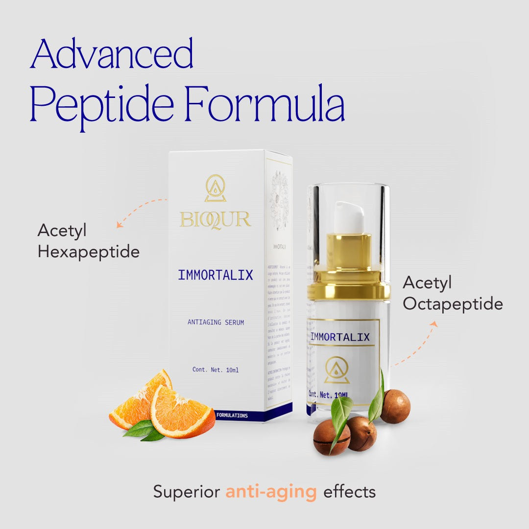 Immortalix - Anti-Aging serum with a nanosized structure and carrier complex that penetrates deeper into your skin.