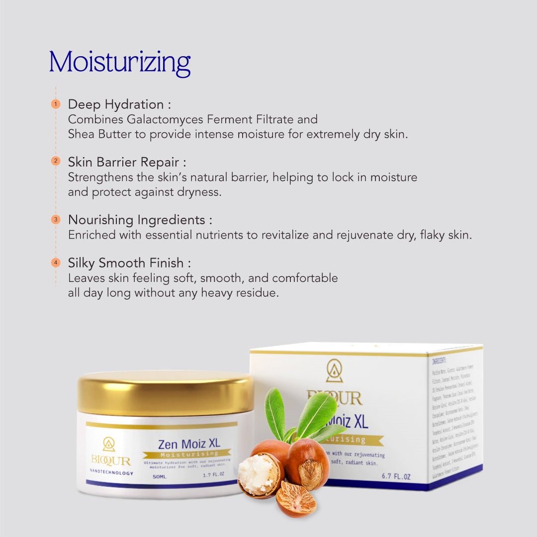 Zen Moiz XL Deep Hydration Formula - Galactomyces Ferment Filtrate & Shea Butter