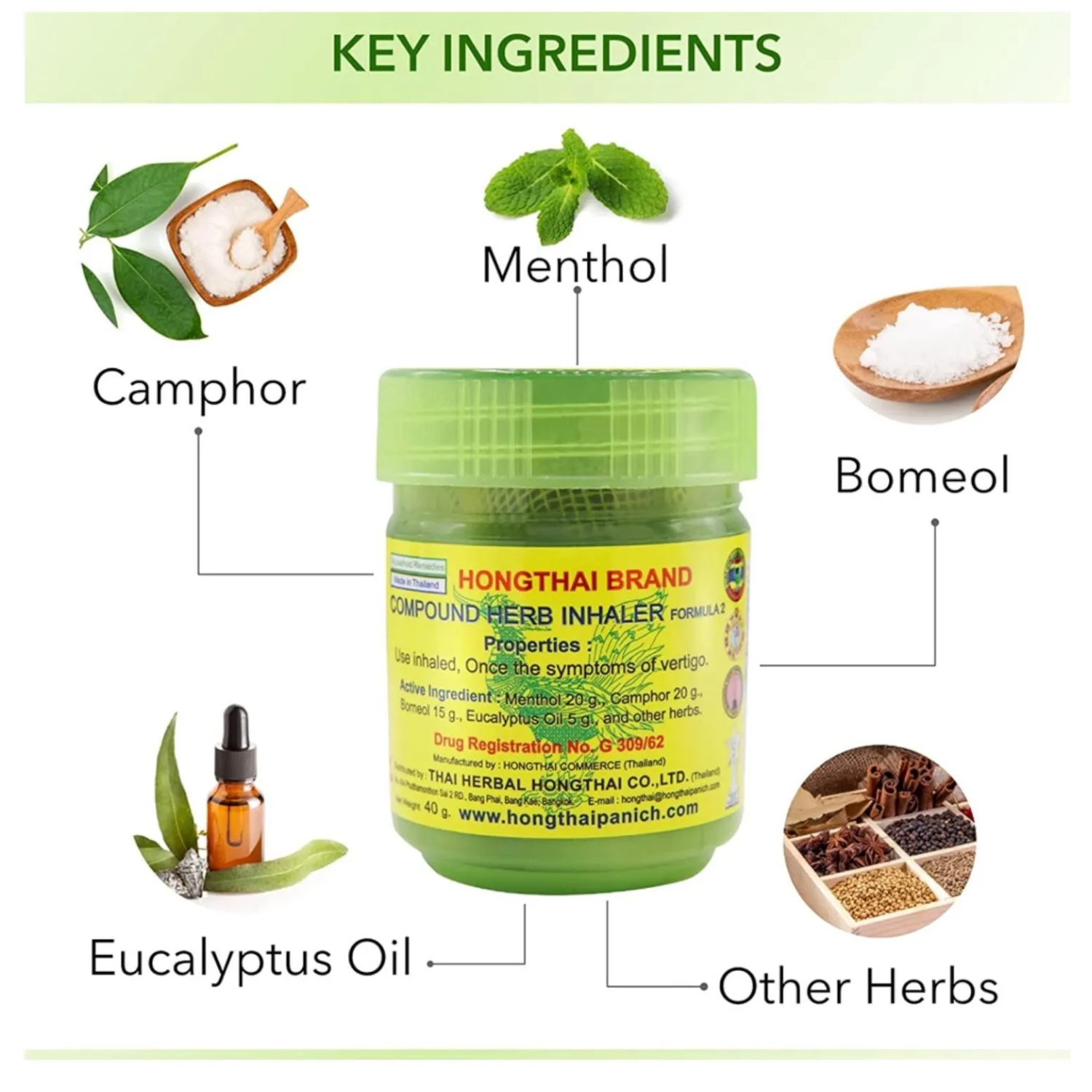 Hong Thai Compound Herb Inhaler