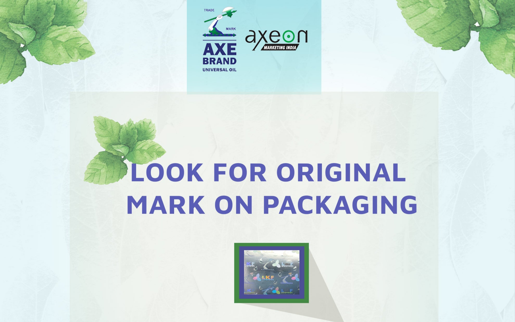 Axe Oil Bottle for Joint Pain and Muscle Relief