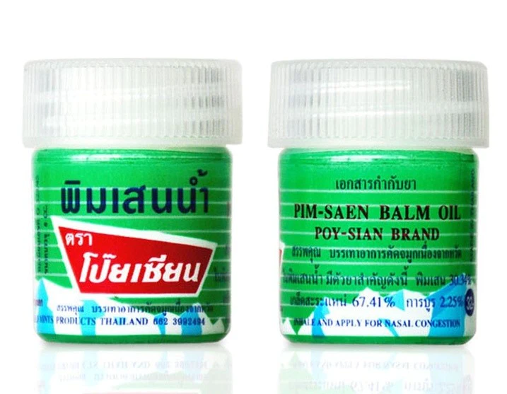 Poy Sian Pim Saen Cotton Balm Oil - Herbal Nasal Inhaler